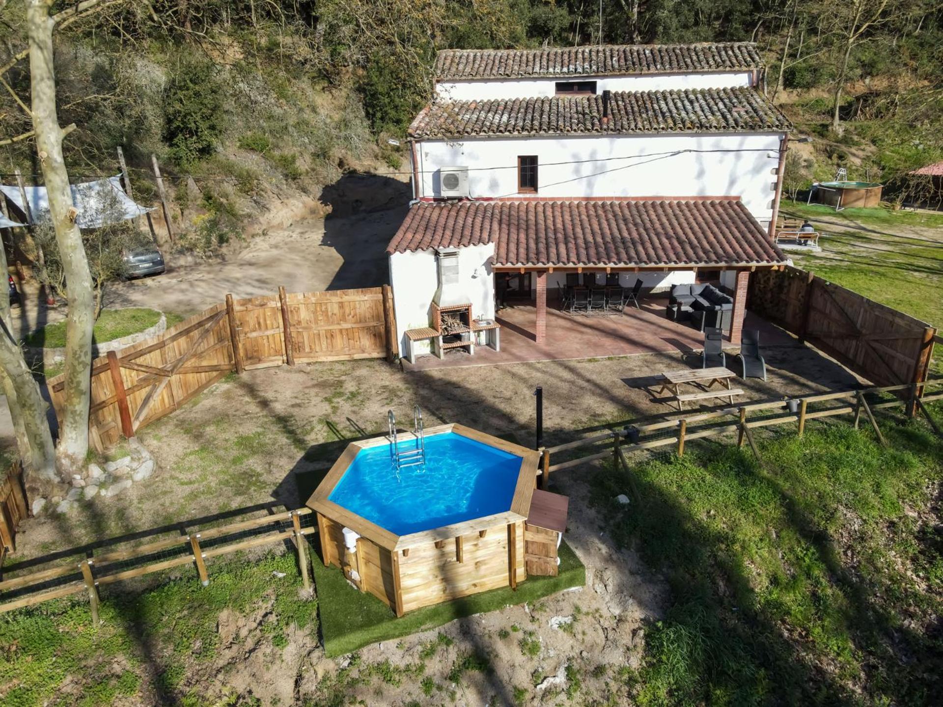 Casa Rural Can Ricos - El Mirador Del Montseny Vallgorguina Dış mekan fotoğraf