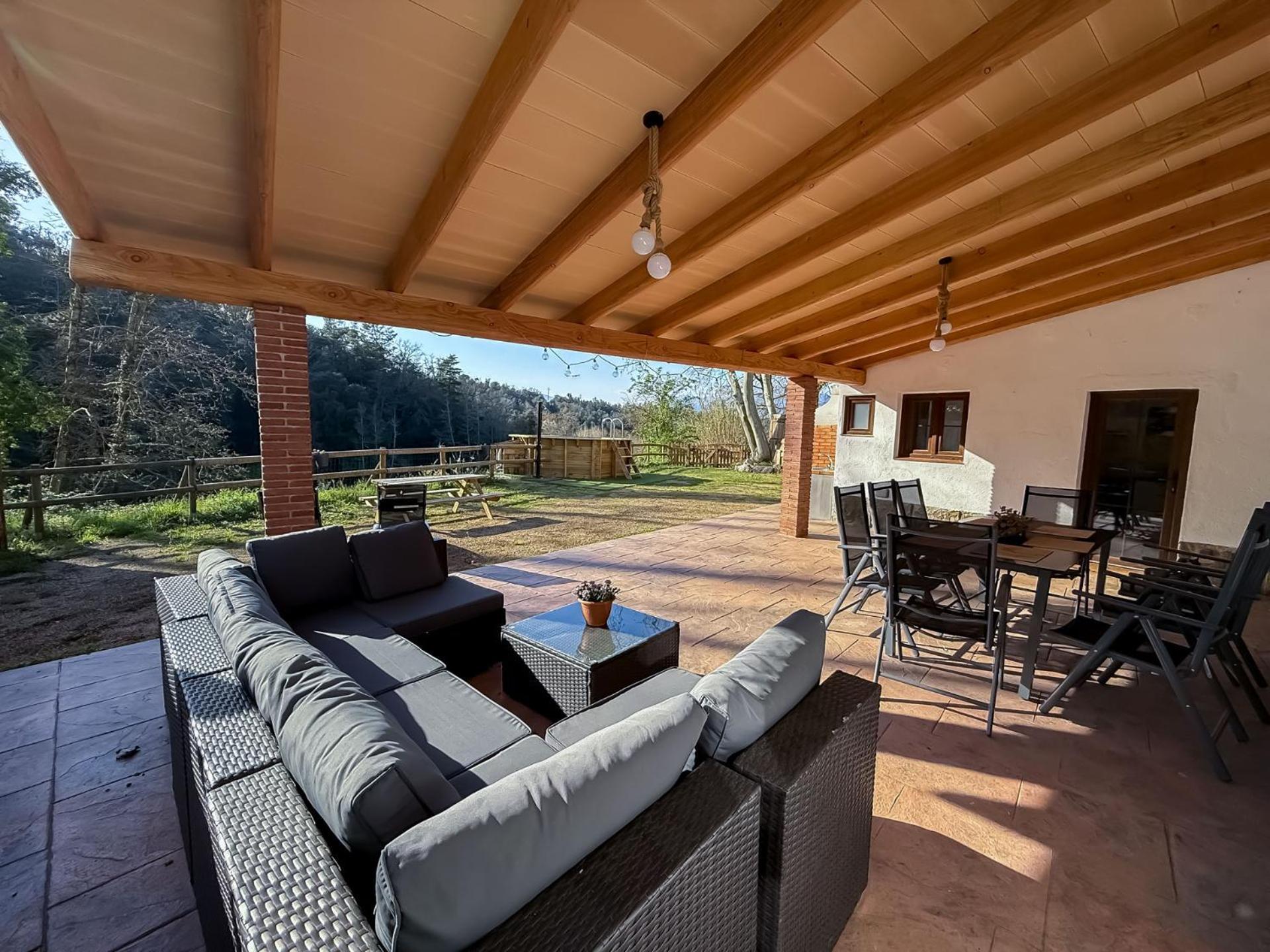 Casa Rural Can Ricos - El Mirador Del Montseny Vallgorguina Dış mekan fotoğraf