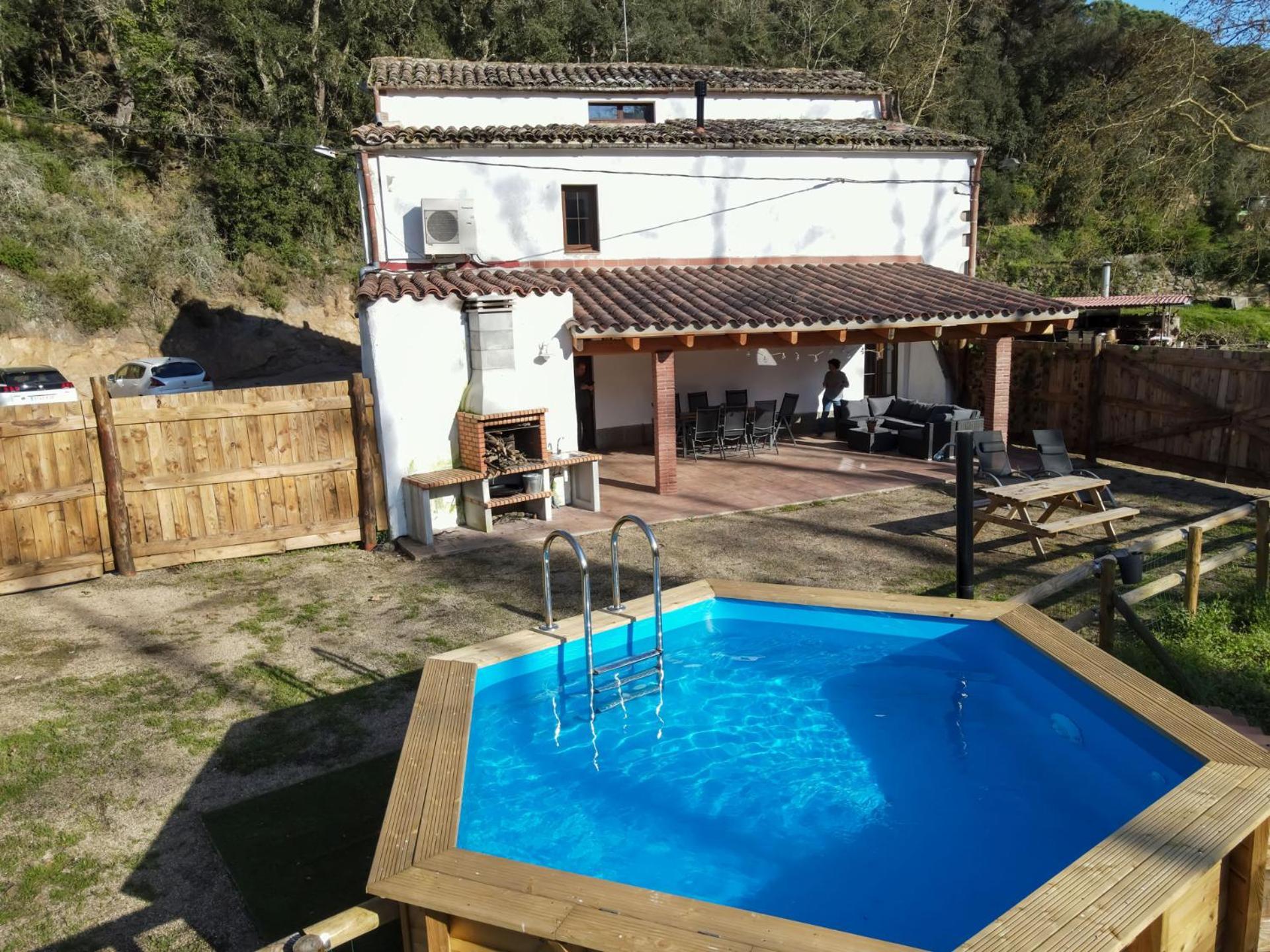 Casa Rural Can Ricos - El Mirador Del Montseny Vallgorguina Dış mekan fotoğraf