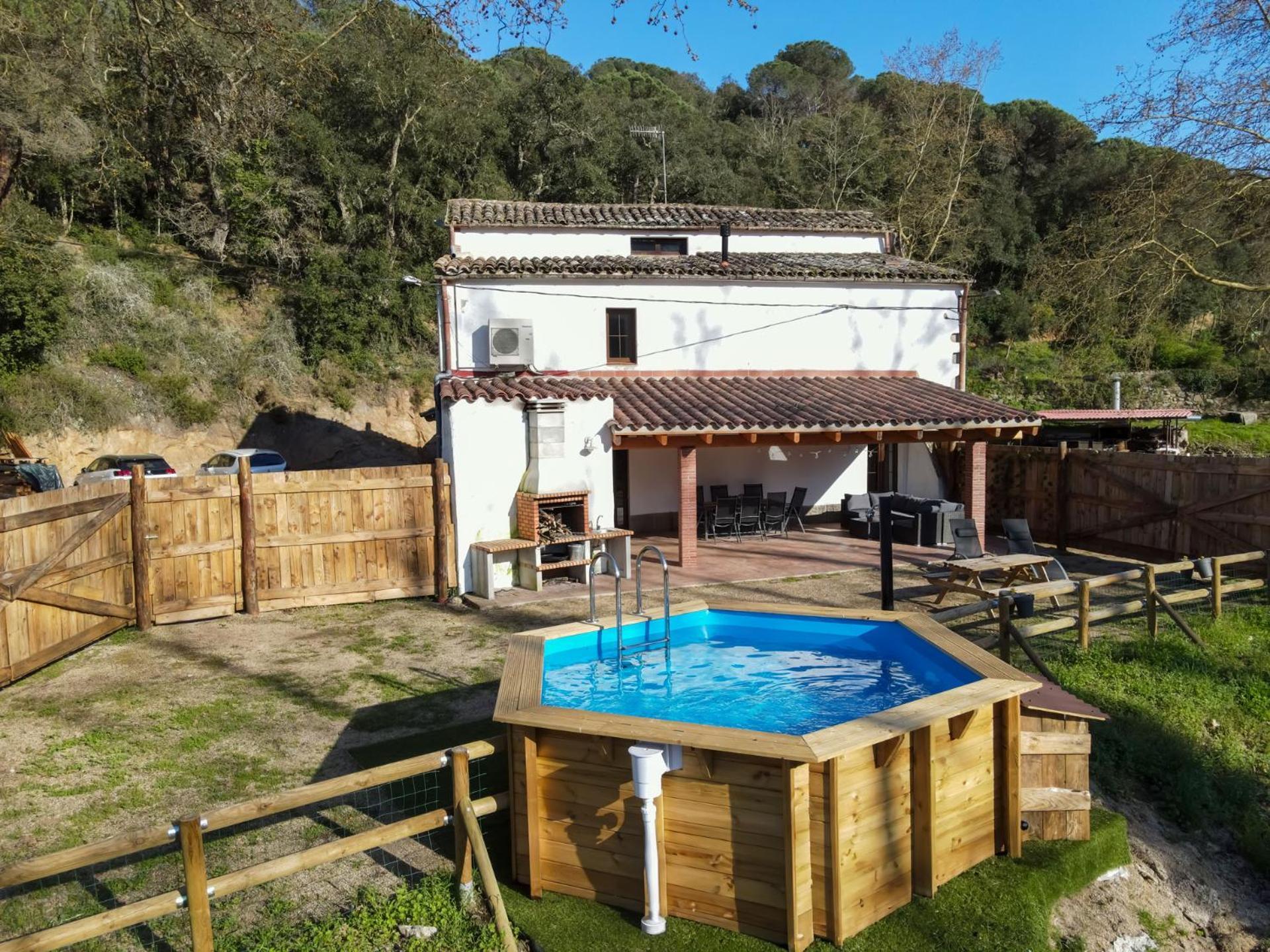 Casa Rural Can Ricos - El Mirador Del Montseny Vallgorguina Dış mekan fotoğraf
